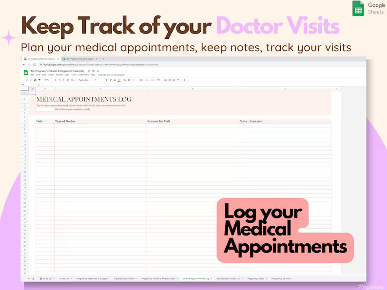 Pregnancy Planner Google Sheet