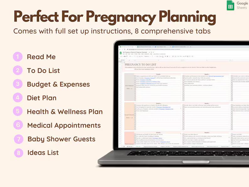 Pregnancy Planner Google Sheet