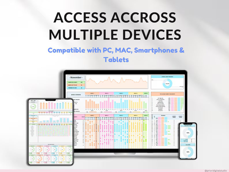 Yearly Habit Tracker Spreadsheet