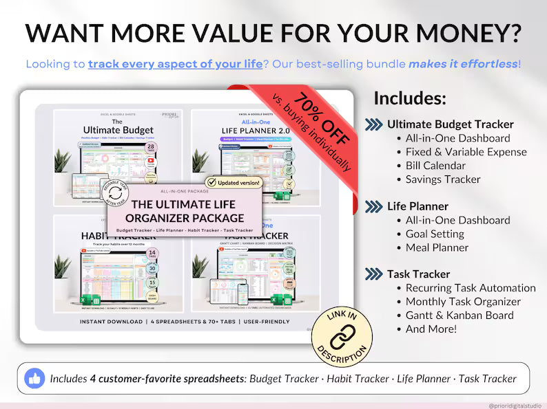 Yearly Habit Tracker Spreadsheet